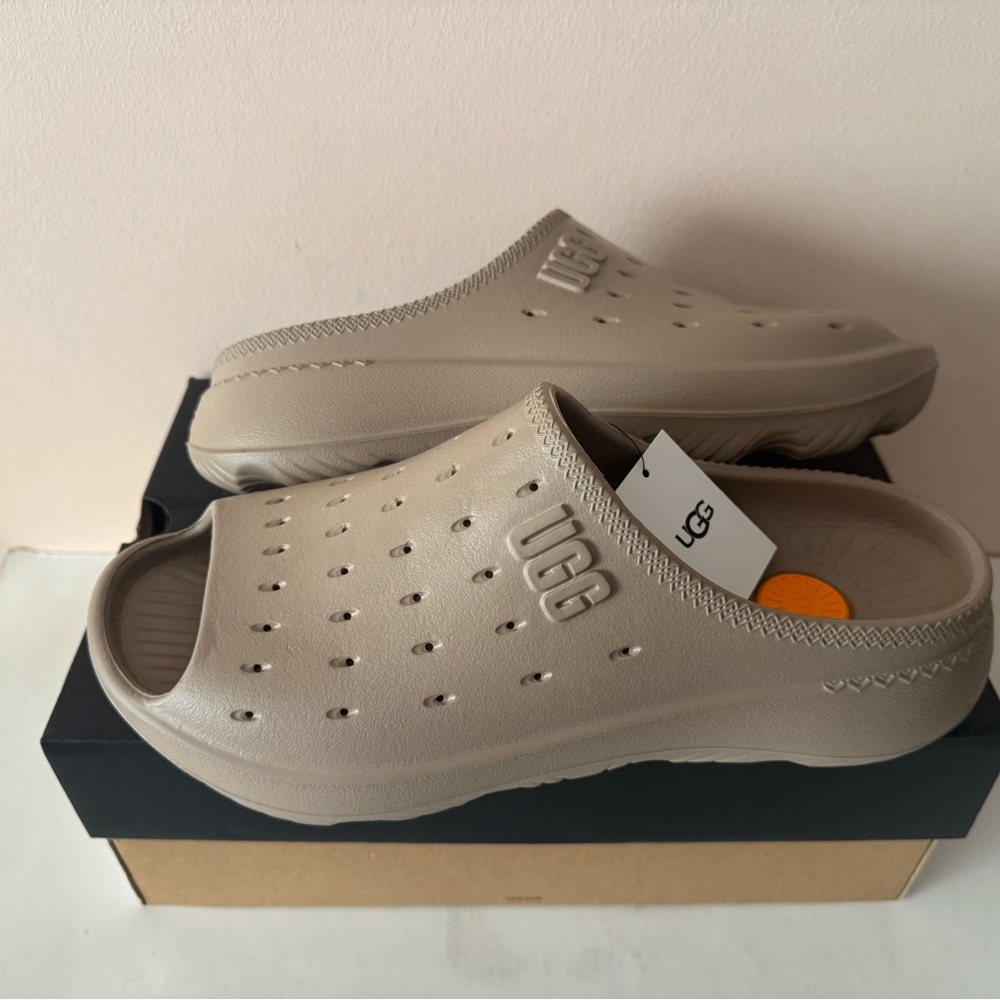 UGG Slide It Sandal. Dune. Men's. EVA. Open toe. Sport. Gym. Size: 12, 13